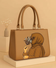 Elegant Hijab Shoulder Bag With Handle