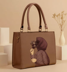 Elegant Hijab Shoulder Bag With Handle