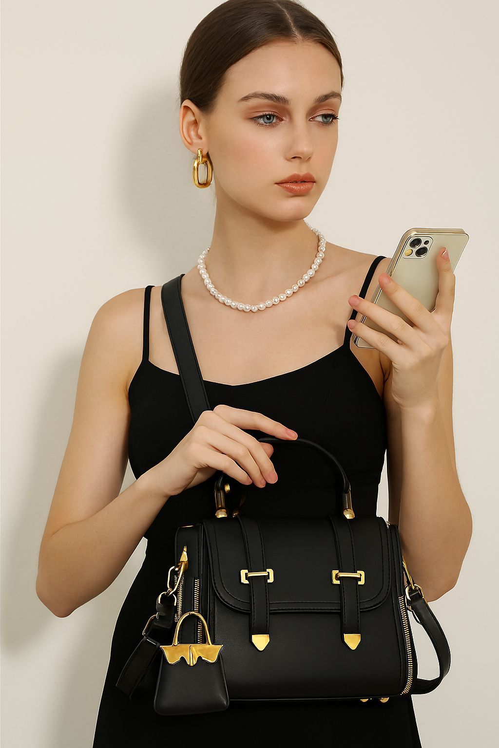 Cross Body Bags with Keychain