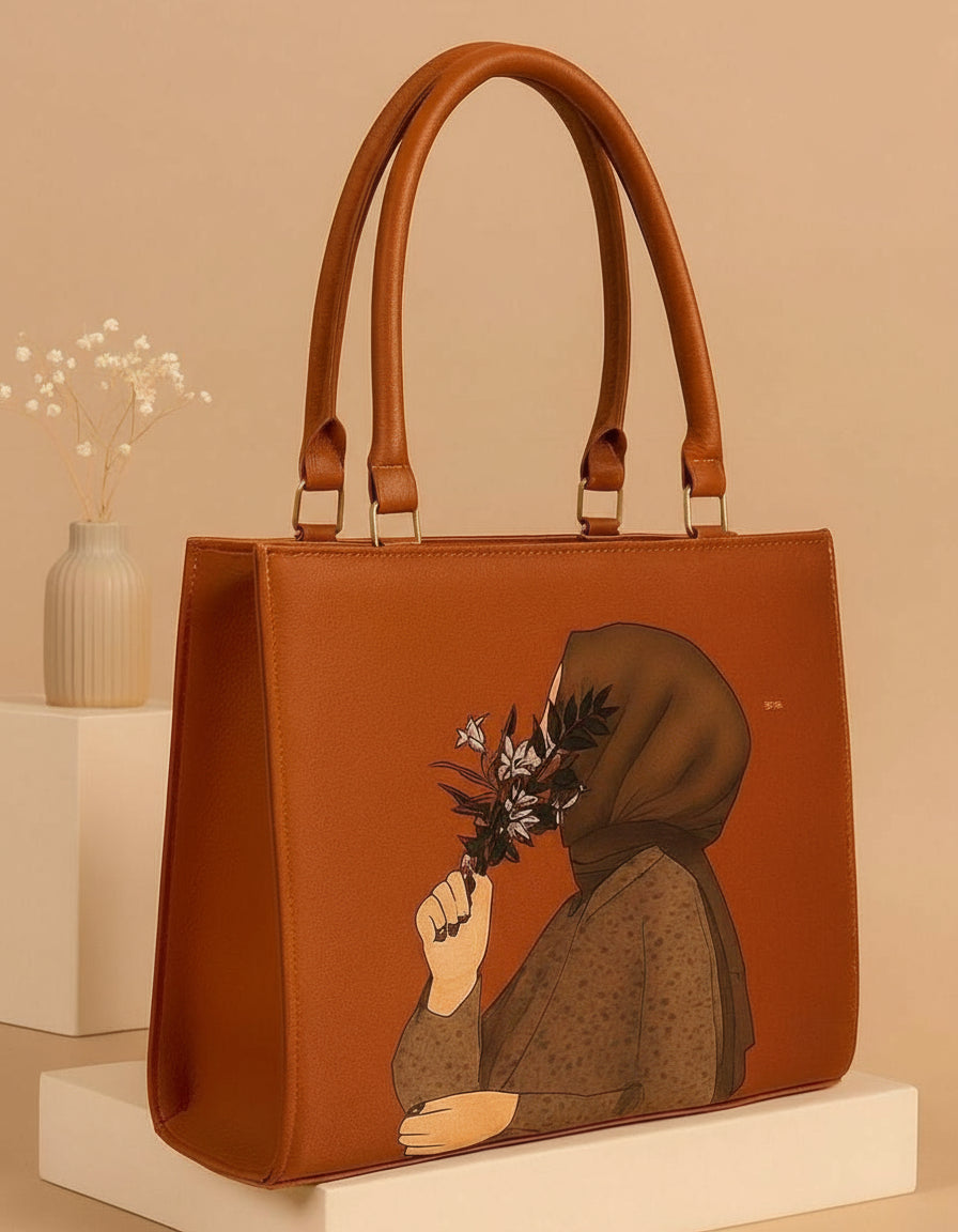 Elegant Hijab Shoulder Bag With Handle