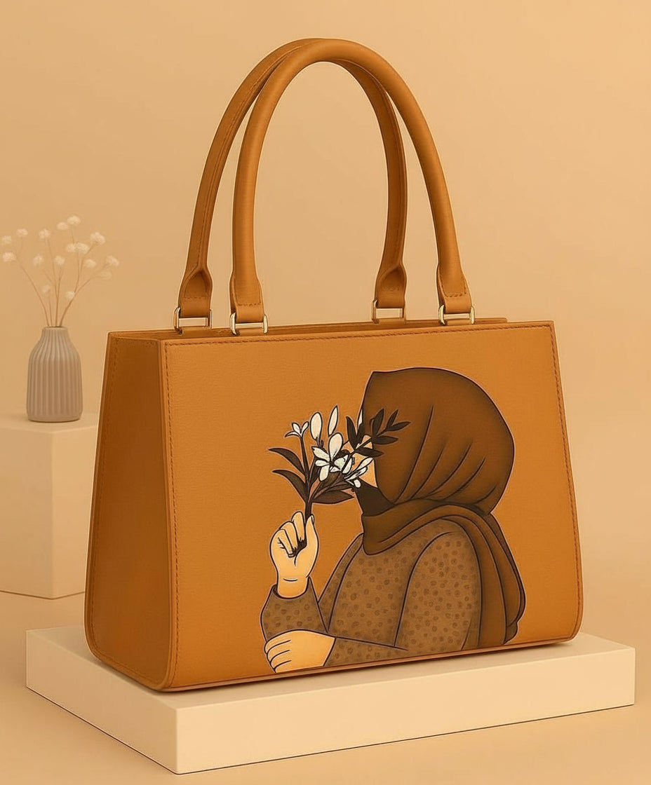 Elegant Hijab Shoulder Bag With Handle