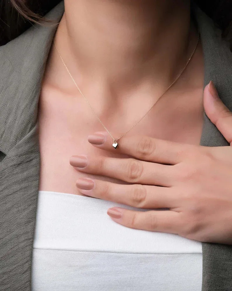 Tiny Heart Necklace - 925 Silver